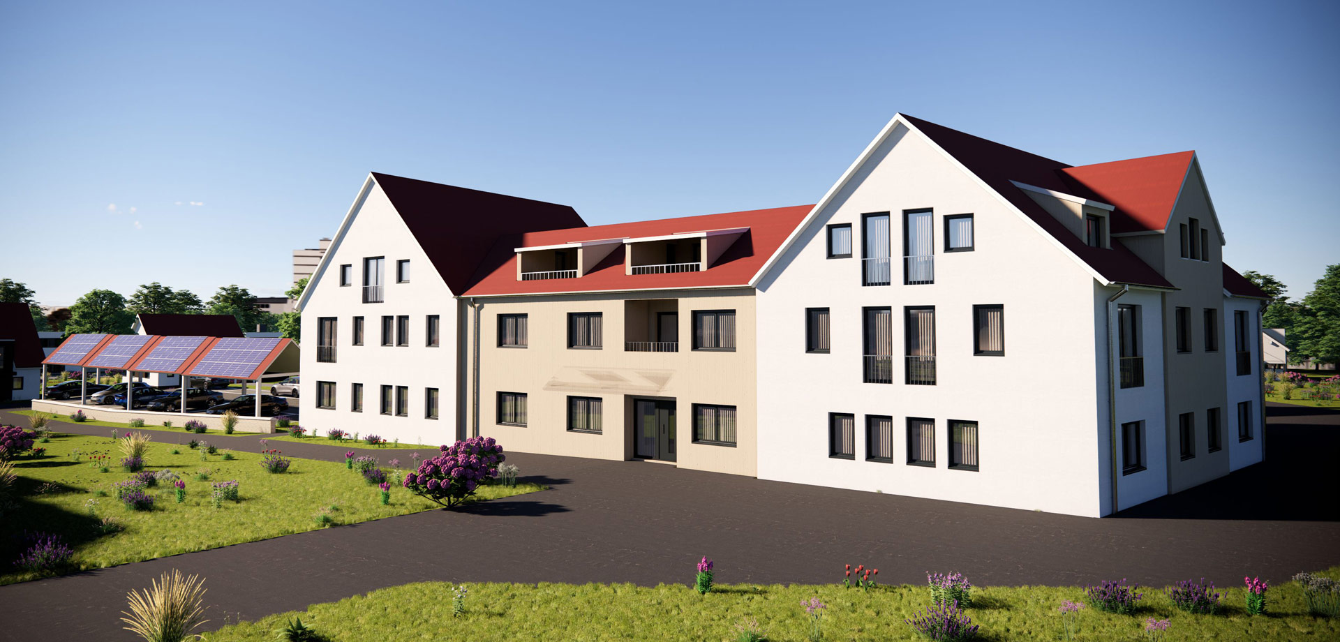 Neubauprojekt Walldorf - 3D-Visualisierung