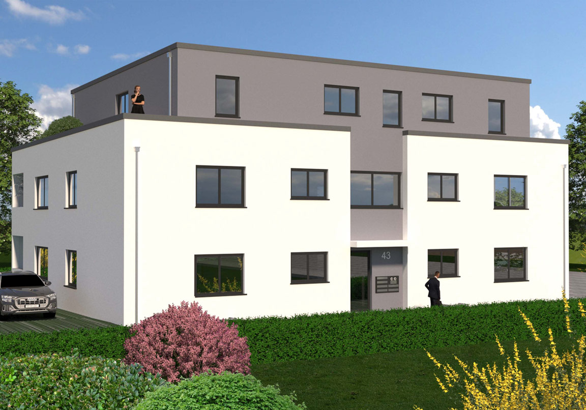 Neubauprojekt Sofienstraße Nussloch - Visualisierung