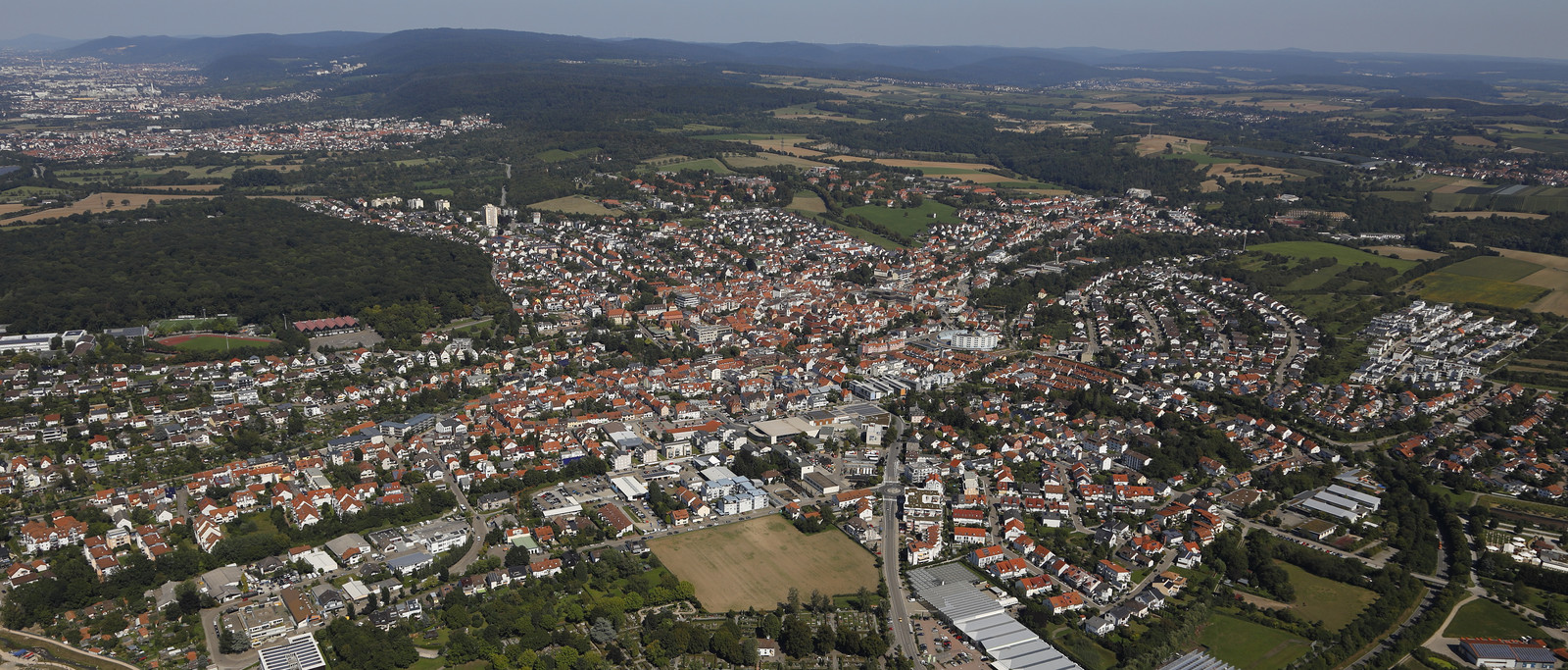 Stadt Wiesloch Luftbild